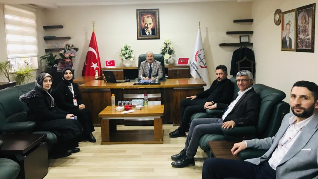 ErVa Projesi Koordinatörlerden İlçe Milli Eğitim Müdürümüz Sayın İlker Akdoğan'a ziyaret