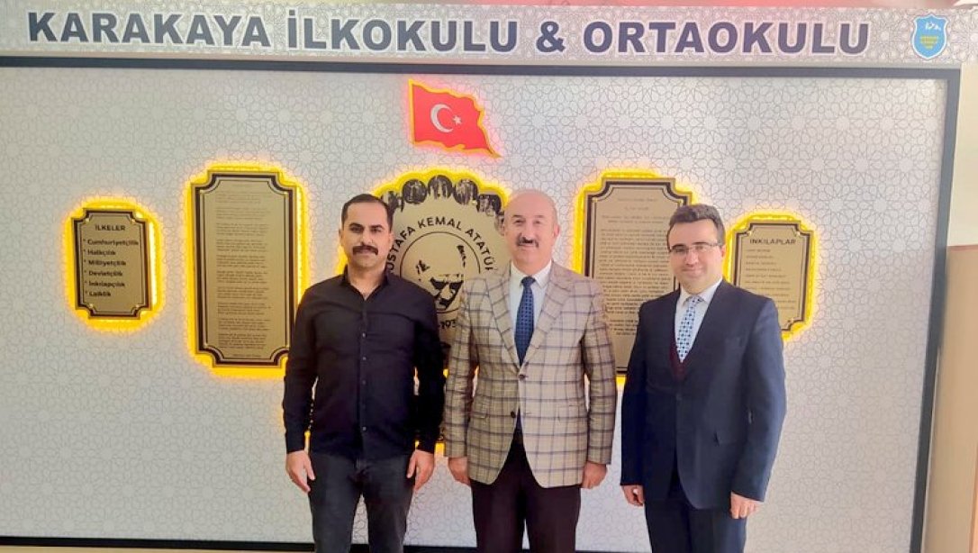 İlçe Millî Eğitim Müdürümüz İlker Akdoğan, Karakaya İlk/Ortaokulunu Ziyaret Etti.