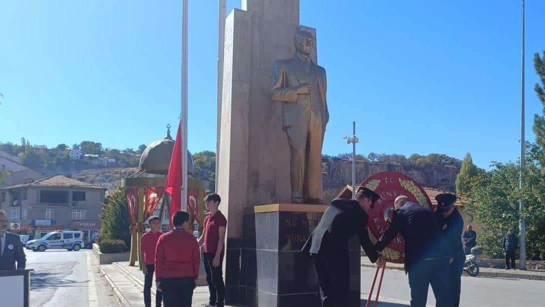 29 Ekim Cumhuriyet Bayramı Çelenk Sunma Töreni Gerçekleştirildi